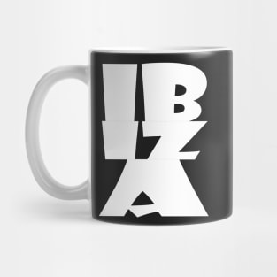 Ibiza,  logo in white Mug